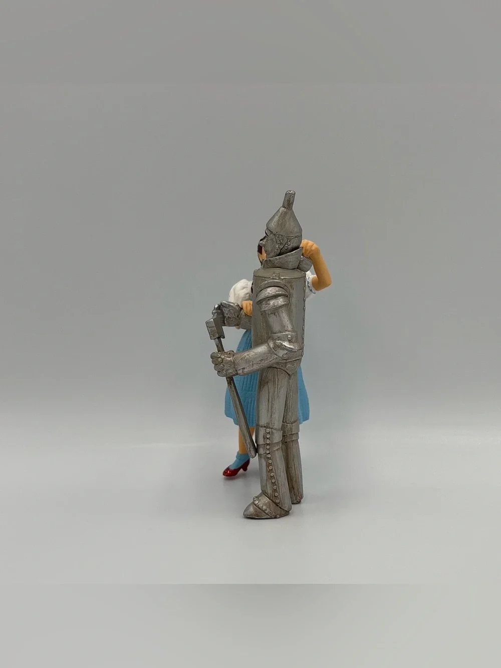 RARE Vintage Wizard of Oz Wicked Dorothy & Tin Man Christmas Ornament Toy Figure